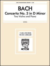 CONCERTO #3 IN D MINOR VIOLIN DUET cover